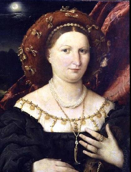 Lorenzo Lotto Portrait of Lucina Brembati oil painting image